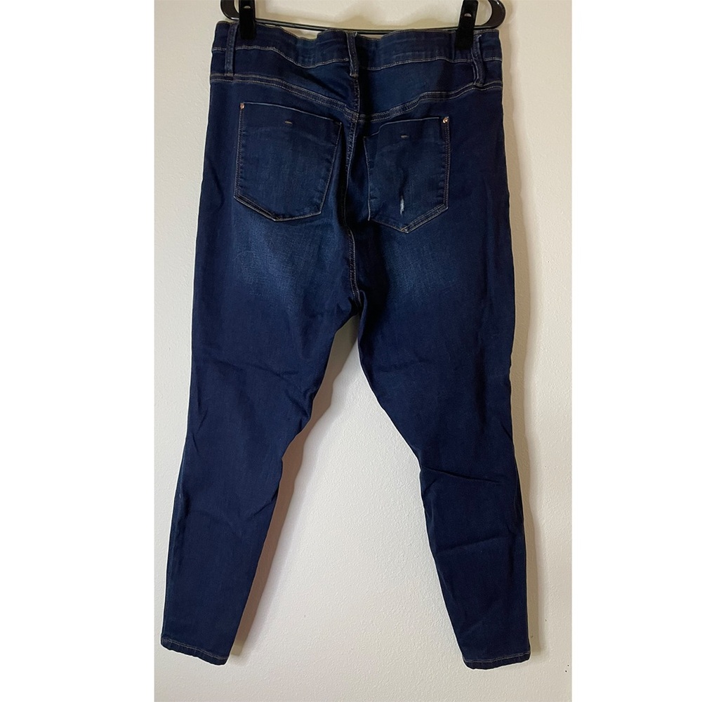 Celebrity Pink Blue Skinny Jeans with Stretch - Picture 2 of 4